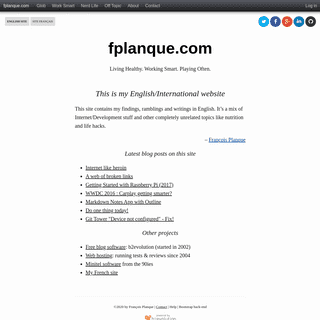 A complete backup of fplanque.com