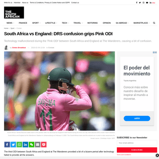South Africa vs England- DRS confusion grips Pink ODI
