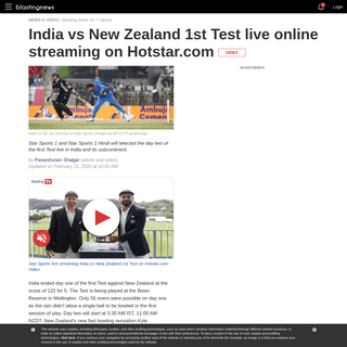 A complete backup of us.blastingnews.com/sports/2020/02/india-vs-new-zealand-1st-test-live-online-streaming-on-hotstarcom-003074