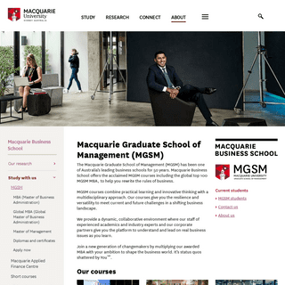 MGSM - Macquarie Business School - Macquarie University
