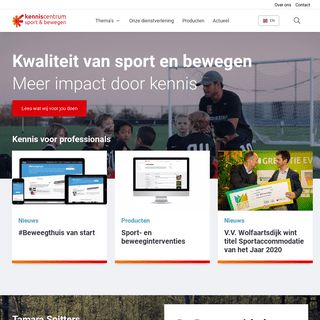 A complete backup of kenniscentrumsportenbewegen.nl