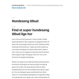 A complete backup of hundeseng.com