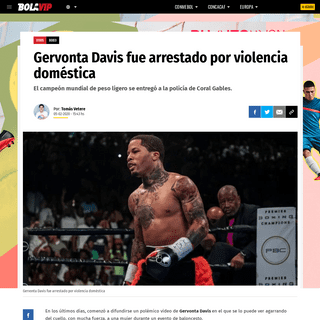 Gervonta Davis fue arrestado por violencia domÃ©stica - Bolavip