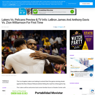 A complete backup of www.lakersnation.com/lakers-vs-pelicans-preview-tv-info-lebron-james-and-anthony-davis-vs-zion-williamson-f