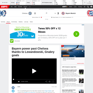 Chelsea vs. Bayern Munich - Football Match Report - February 25, 2020 - ESPN