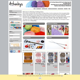 Buy Knitting Yarn, Patterns & Accessories Online at Athenbys UK