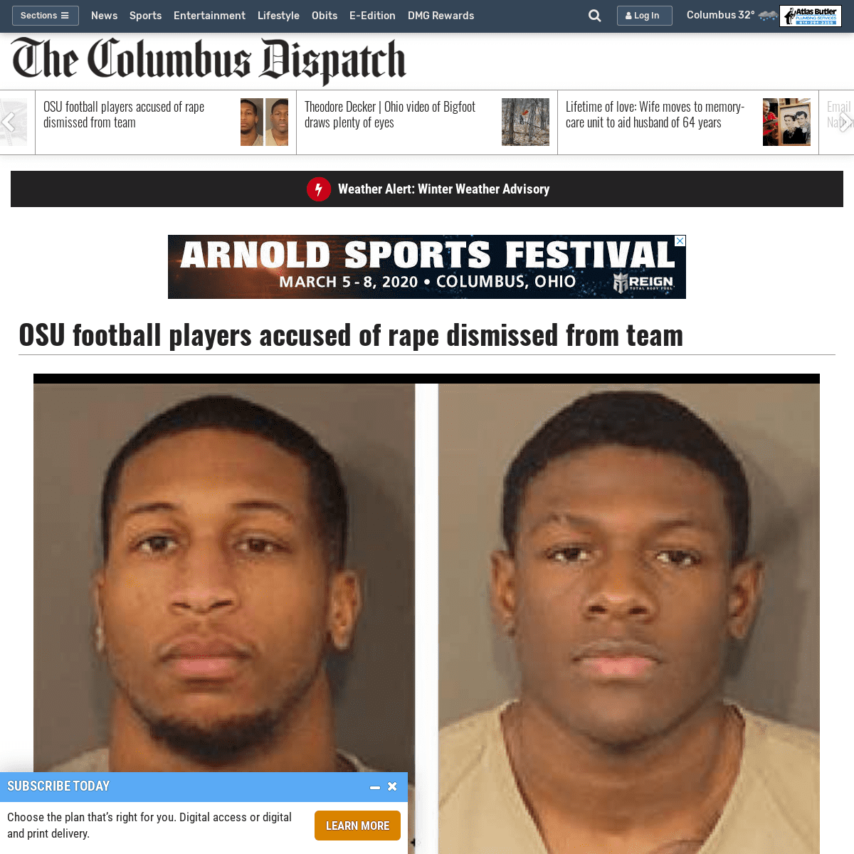 A complete backup of www.dispatch.com/news/20200212/osu-football-players-accused-of-rape-dismissed-from-team