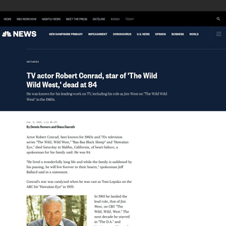 A complete backup of www.nbcnews.com/news/obituaries/tv-actor-robert-conrad-star-wild-wild-west-dead-84-n1133111