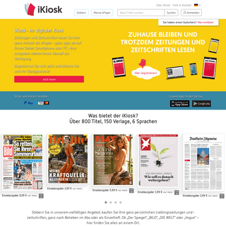 Digitale Zeitungen, Zeitschriften und Magazine als ePaper