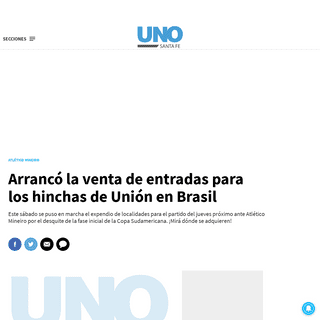 A complete backup of www.unosantafe.com.ar/union/arranco-la-venta-entradas-los-hinchas-union-brasil-n2564564.html