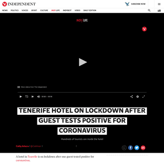 Tenerife coronavirus- Hundreds on lockdown in hotel in Adeje - The Independent