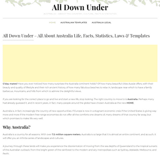 A complete backup of alldownunder.com
