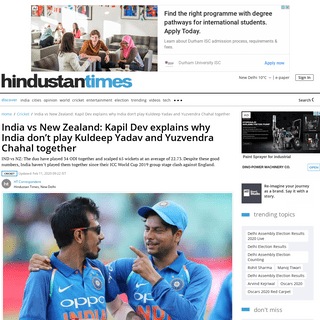 A complete backup of www.hindustantimes.com/cricket/india-vs-new-zealand-kapil-dev-explains-why-india-don-t-play-kuldeep-yadav-a