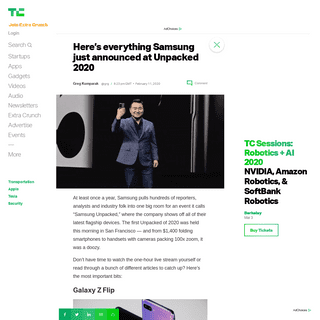 A complete backup of techcrunch.com/2020/02/11/heres-everything-samsung-just-announced-at-unpacked-2020/