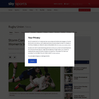 A complete backup of www.skysports.com/rugby-union/news/12321/11929877/storm-ciara-scotland-vs-england-in-womens-six-nations-pos