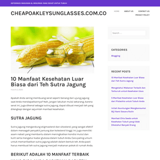 cheapoakleysunglasses.com.co - Informasi Makanan & Minuman yang Sehat untuk Tubuh