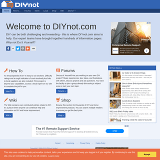 DIY - Home Improvement - Do It Yourself - DIYnot.com