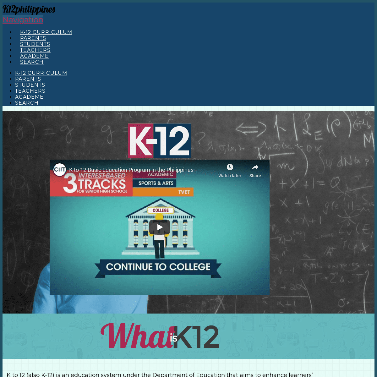A complete backup of k12philippines.com