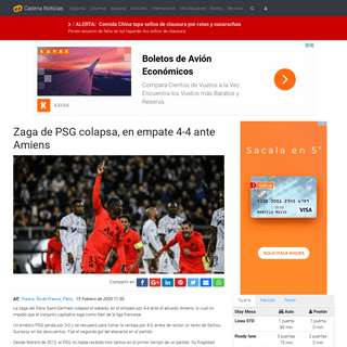 Zaga de PSG colapsa, en empate 4-4 ante Amiens