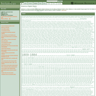 Botanicus.org - a freely accessible, Web-based encyclopedia of historic botanical literature