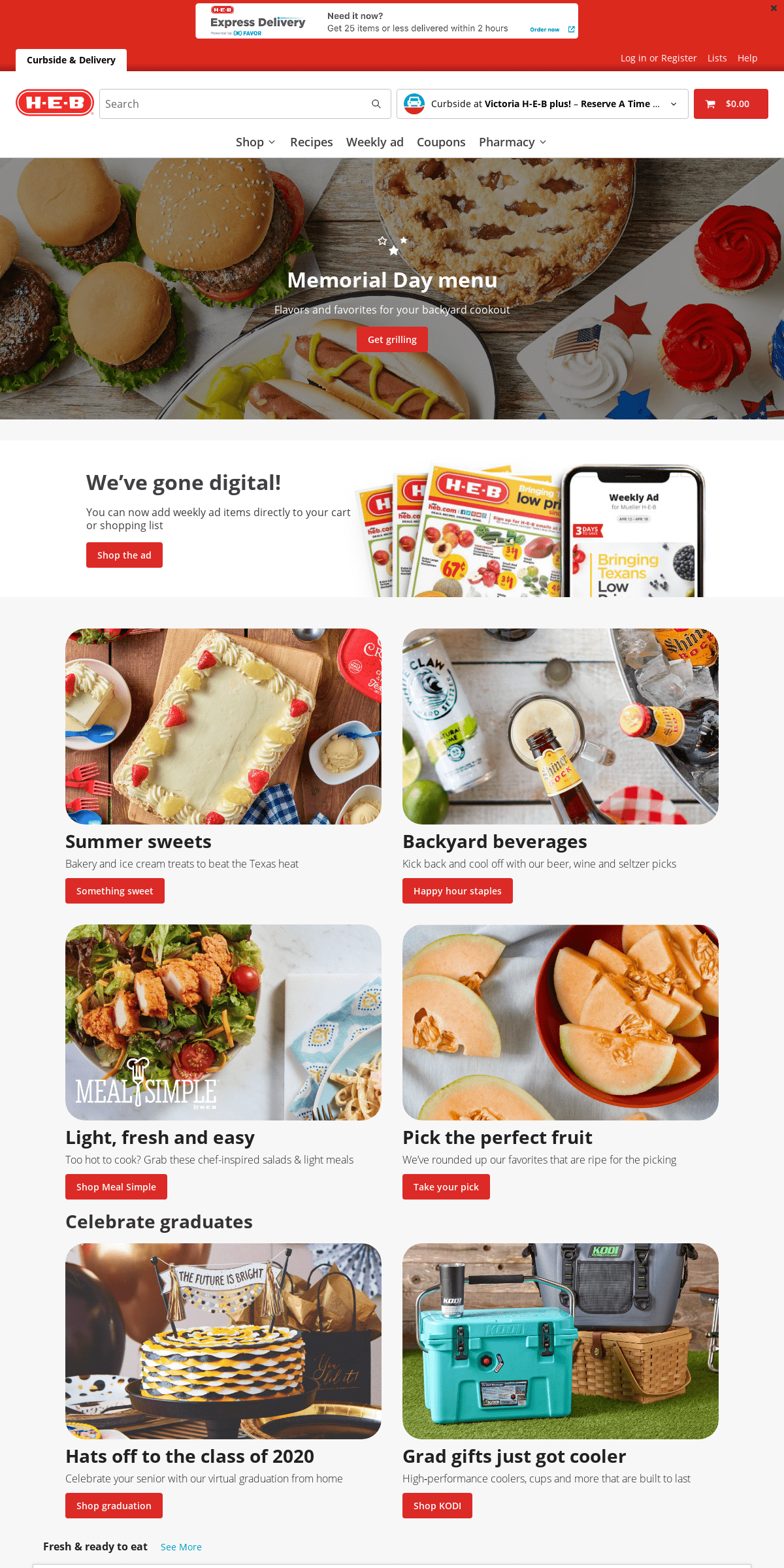 A complete backup of heb.com