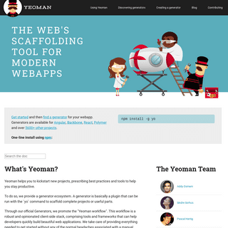 A complete backup of yeoman.io