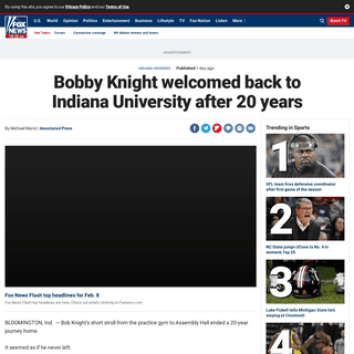 A complete backup of www.foxnews.com/sports/bobby-knight-welcomed-back-at-indiana-after-20-years