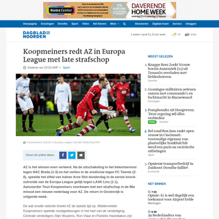 A complete backup of www.dvhn.nl/sport/Koopmeiners-redt-AZ-in-Europa-League-met-late-strafschop-25374889.html