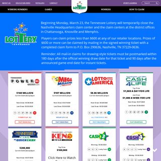 A complete backup of tnlottery.com