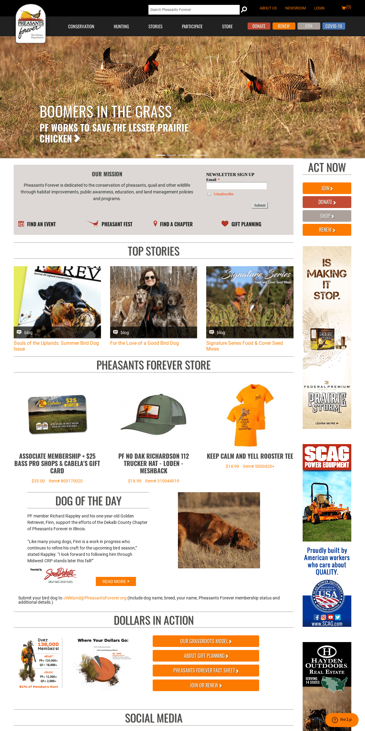 A complete backup of pheasantsforever.org