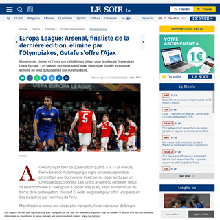 A complete backup of www.lesoir.be/283321/article/2020-02-27/europa-league-arsenal-finaliste-de-la-derniere-edition-elimine-par-