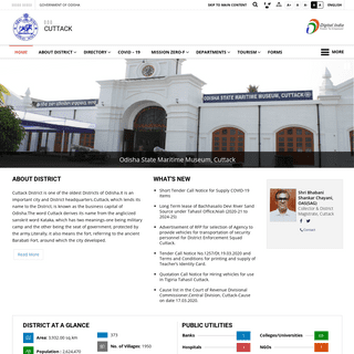 District Cuttack , Government of Odisha - Website of Cuttack District Administration - India