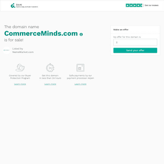 The domain name CommerceMinds.com is for sale