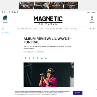 A complete backup of www.magneticmag.com/2020/01/album-review-lil-wayne-funeral/