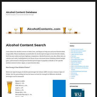 A complete backup of alcoholcontents.com