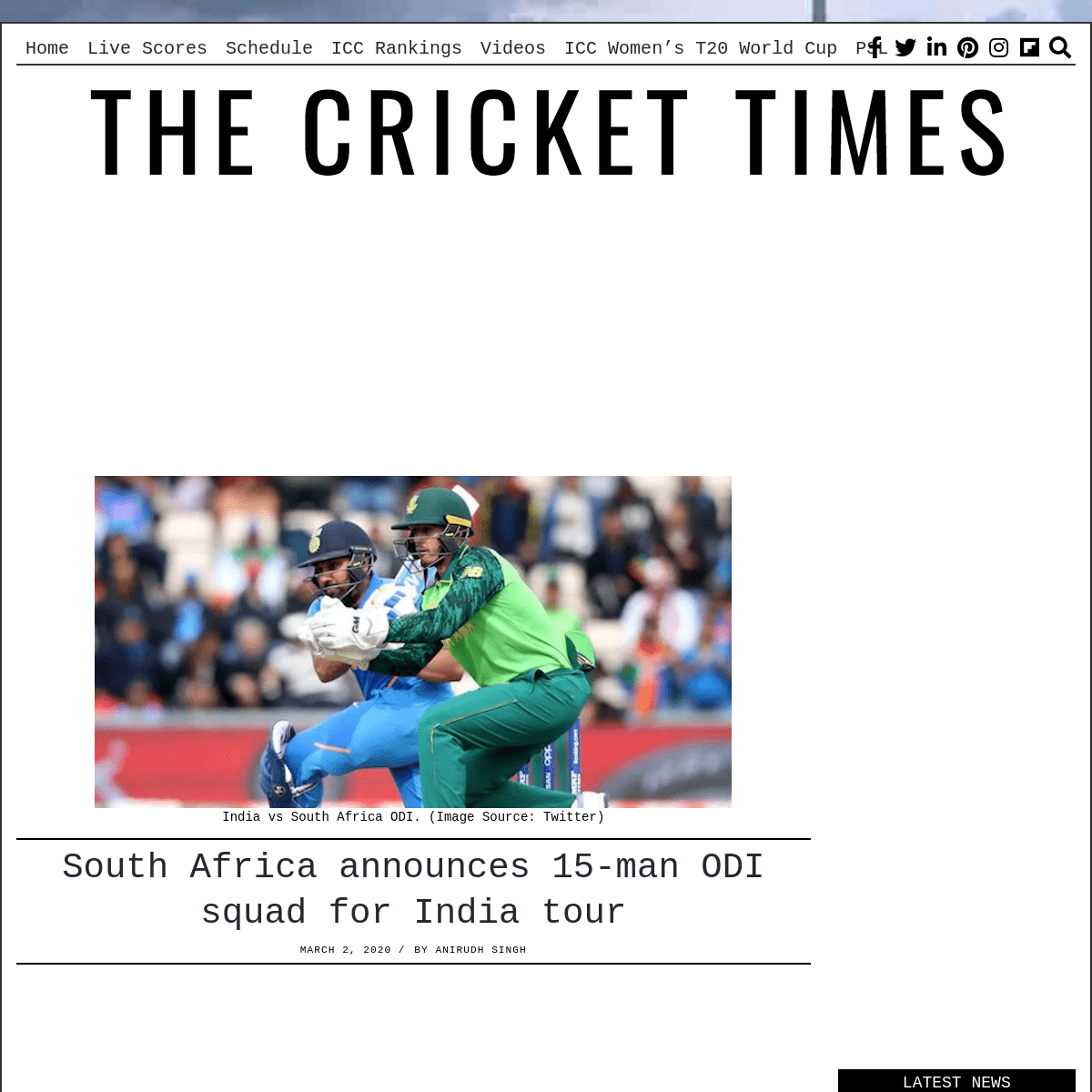A complete backup of crickettimes.com/2020/03/south-africa-announces-15-man-odi-squad-for-india-tour/