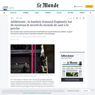 A complete backup of www.lemonde.fr/sport/article/2020/02/15/athletisme-le-suedois-armand-duplantis-bat-de-nouveau-le-record-du-