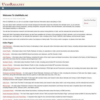 A complete backup of utahrails.net