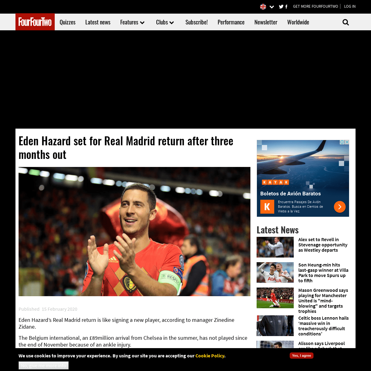A complete backup of www.fourfourtwo.com/news/eden-hazard-set-real-madrid-return-after-three-months-out