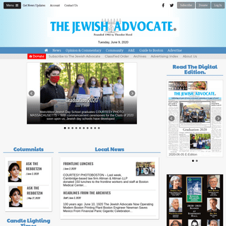 The Jewish Advocate - Boston, Massachusetts News