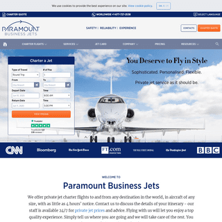 A complete backup of paramountbusinessjets.com