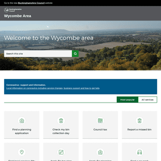 Buckinghamshire Council - Wycombe area