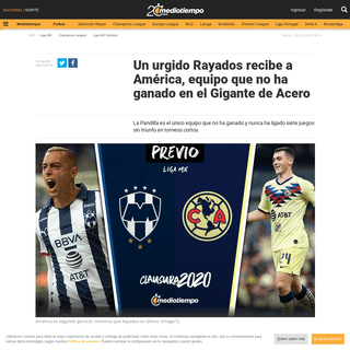 A complete backup of www.mediotiempo.com/futbol/liga-mx/rayados-vs-america-informacion-previa-jornada-7-clausura-2020