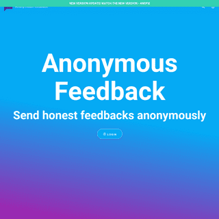 Welcome to Anonymous Feedback - Anonymous Feedback