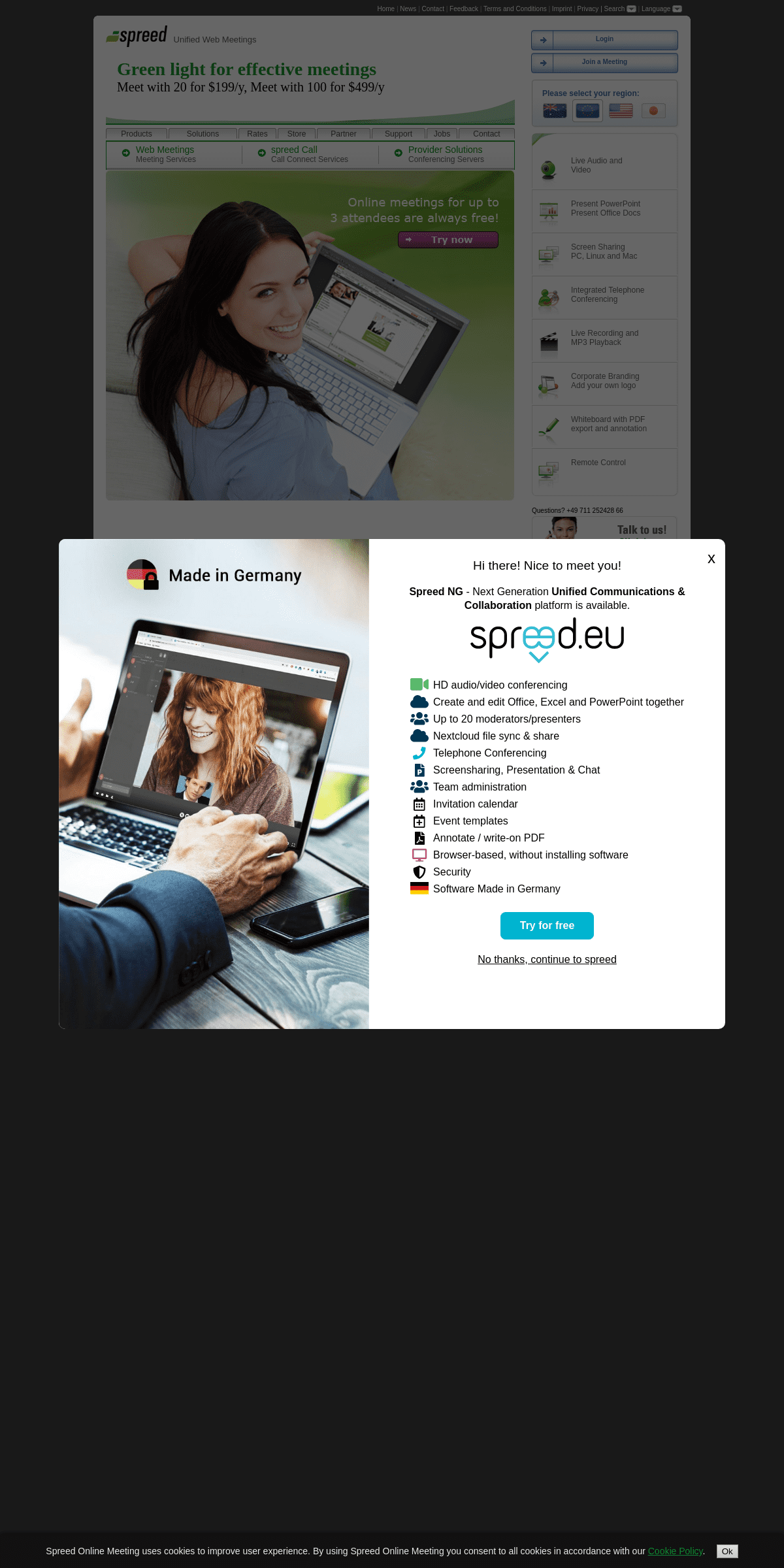 A complete backup of spreed.com