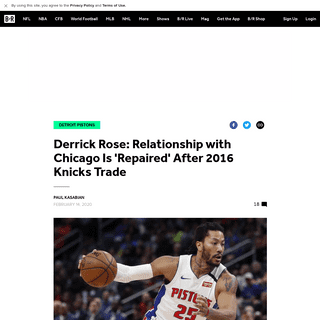 Derrick Rose- Relationship with Chicago Is 'Repaired' After 2016 Knicks Trade - Bleacher Report - Latest News, Videos and Highli