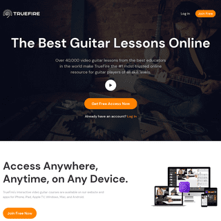 The Best Guitar Lessons Online - TrueFire