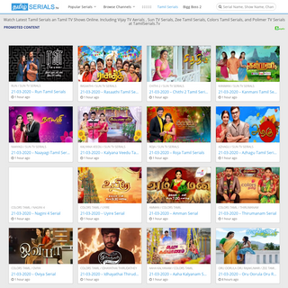 A complete backup of tamilserials.tv