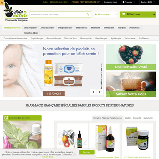Pharmacie et parapharmacie Bio en ligne - Soins santÃ© naturelle - Soin et Nature