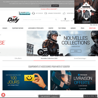 Casque moto, Ã©quipement moto, piÃ¨ces et accessoires moto - Dafy-Moto.com
